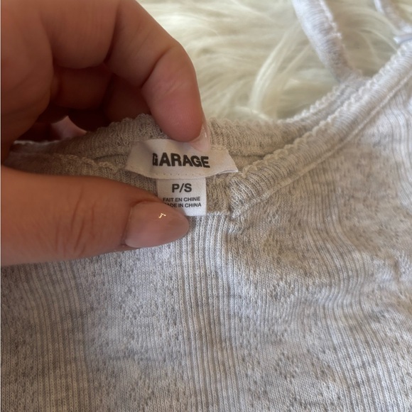 Garage Light Gray Ribbed Tank Top - Picture 4 of 4